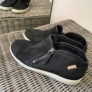 ECCO Women's Soft 7 Low Bootie in black leather.